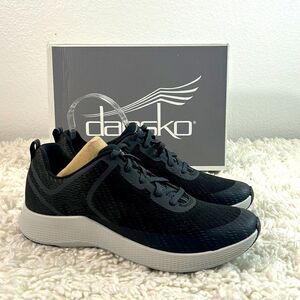NEW Dansko Womens Sky Mesh Walking Running Shoes Low Top Lace Up Black Size 41